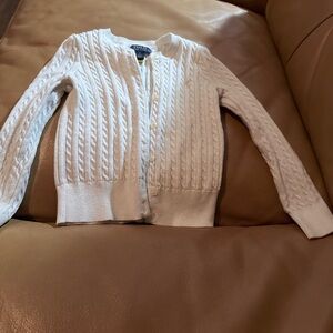 Polo Ralph Lauren Cream Cable Knit Cardigan